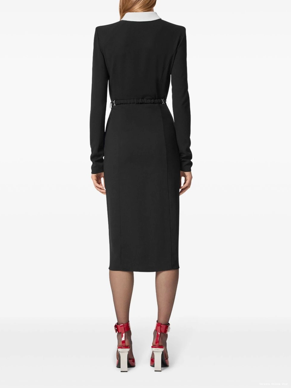 Cheap Versace midi pearl-detailing dress Women 0705